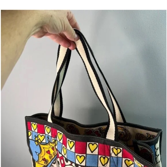 Brighton Queen Of Love Tote Bag With Heart Design & Bold Colors PurseTote Bag - Picture 13 of 16